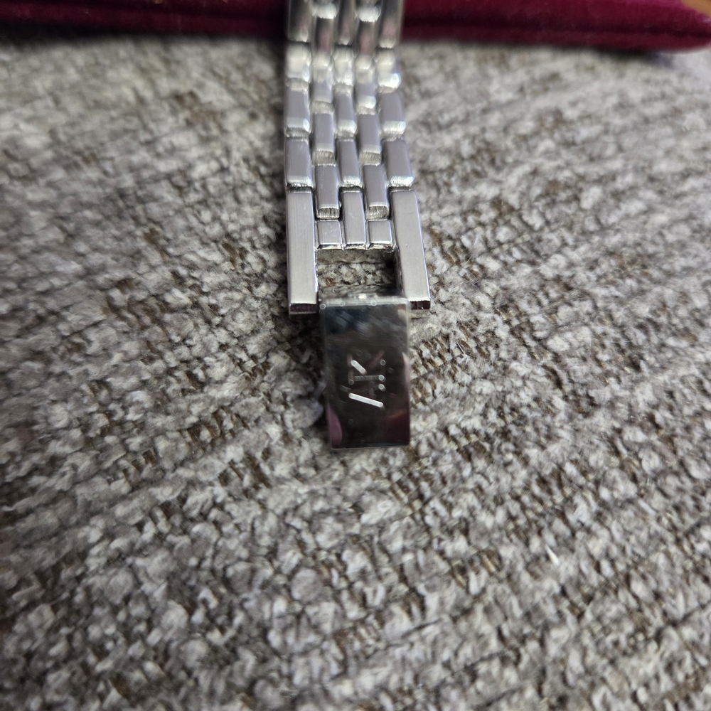 Anne Klein Silver Tone Bracelet Watch with Black Dial - Picture 4 of 7